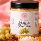 Préparation à riz au lait · Rhum raisin